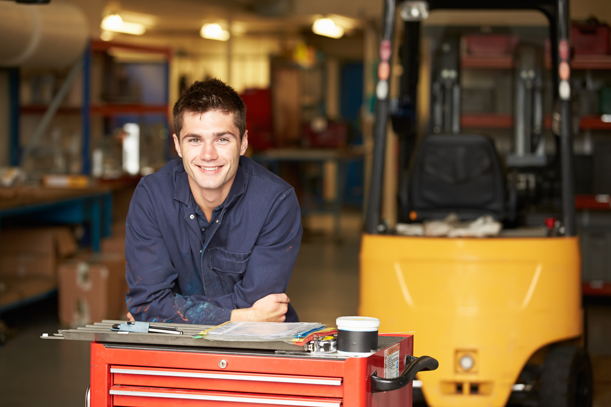 man in workplace